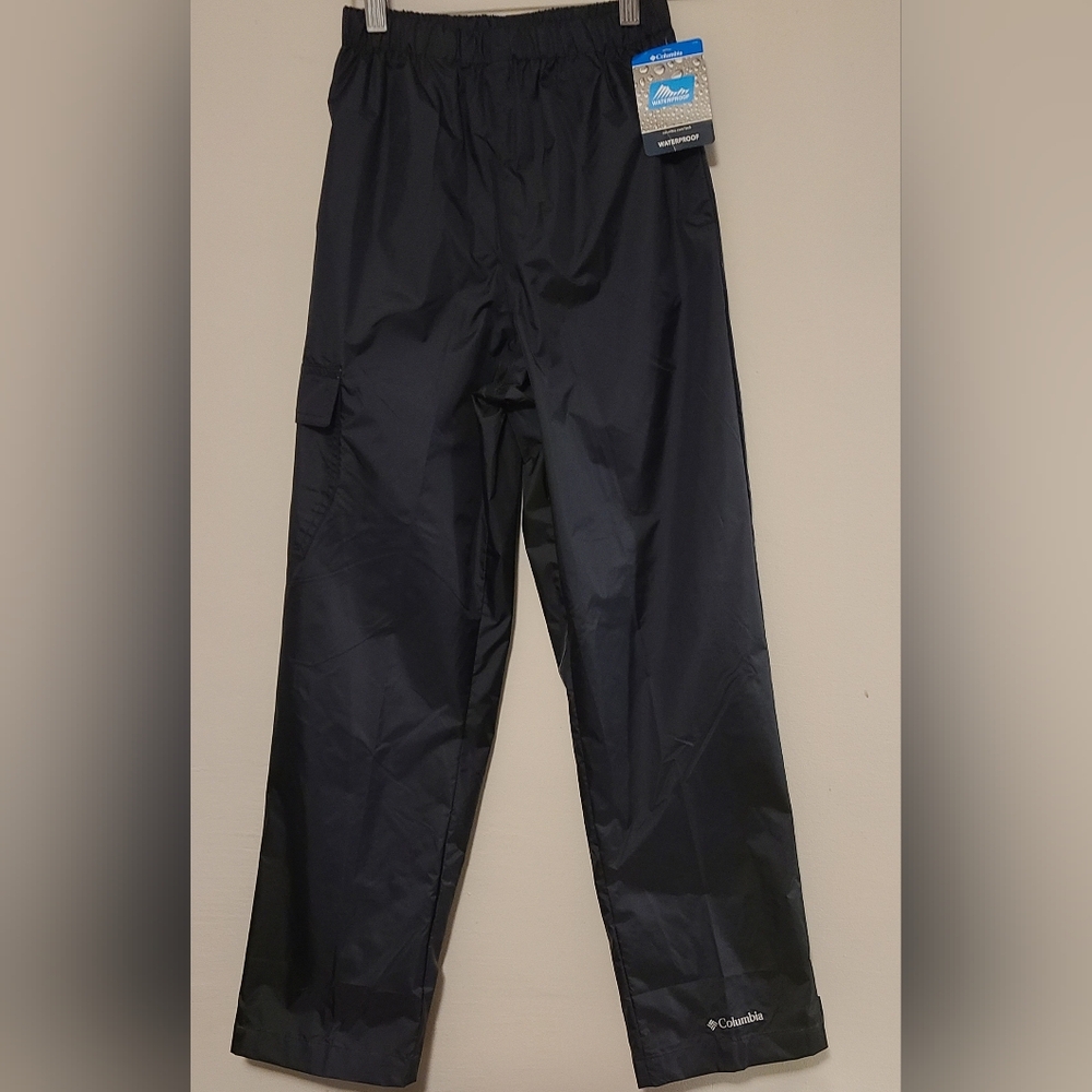 Columbia Youth Black Waterproof Cargo Pants Size 10-12